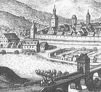 Ausschnitt aus der Stadtansicht von Matthäus Merian